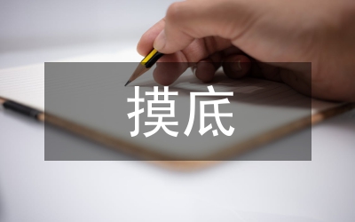摸底